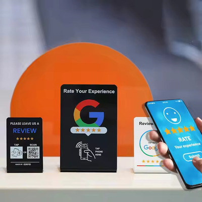 kopen Offsetprinting NFC Review Cards Voor Google Facebook Instagram Sociaal medium online manufacture
