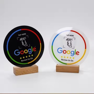 kopen 13.56mhz NFC Google Review Plate Custom Code Display NFC Social Media Plate online manufacture