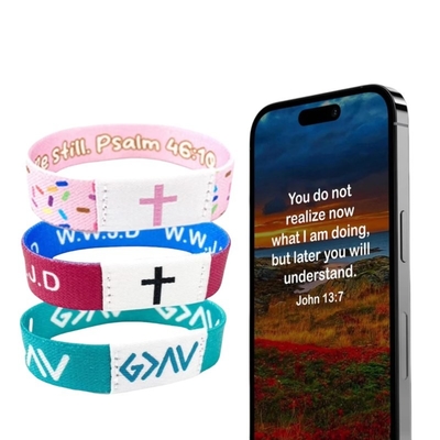 kopen NFC Christian Daily Bible Verse Armband Temperatuurbestendig -30°C tot 60°C Duurzaamheid online manufacture