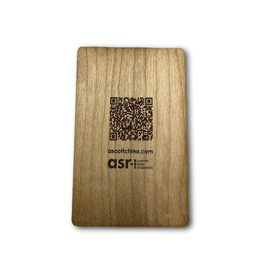 Custom Logo Houten NFC-kaart met QR-code voor zakelijk lidmaatschap