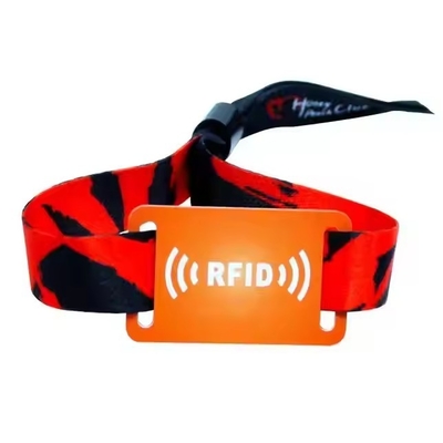 Gepersonaliseerde 13,56Mhz NFC Tag Armband Geweven RFID Armbanden Voor Evenementen