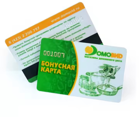 Aanpasbare PVC-plastiekkaart met magnetische band van 0,76 mm dikte