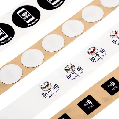 Weerbestendige 13,56MHz PVC RFID Sticker Tag NFC Payment Tag ISO14443A Protocol