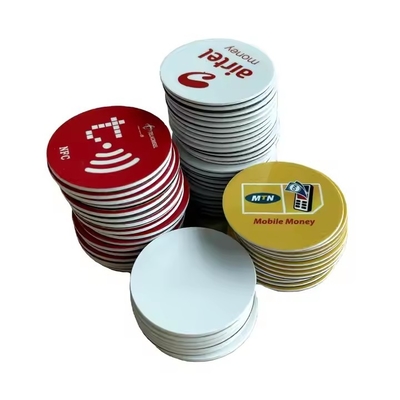 Ronde NFC Token RFID Coin Tag Toegangscontrole Met Chip Sticker Wegwerp